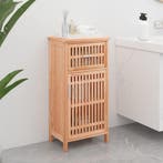 vidaXL Badkamerkast 42x29x82 cm massief walnotenhout, Verzenden, Nieuw