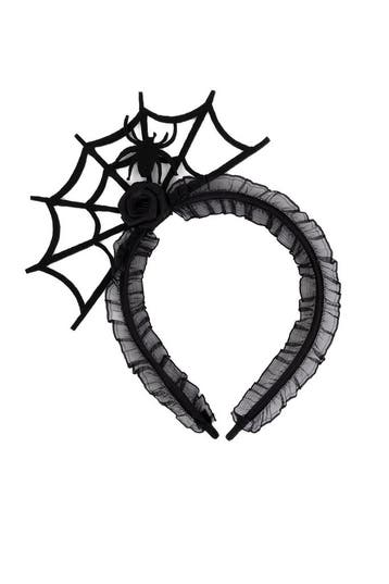 Haarband Spinnenweb Zwart Spinnen Web Diadeem Halloween Grie, Ophalen of Verzenden, Nieuw