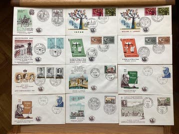 België 1960/1973 - FDC België - Yvert, Gestempeld
