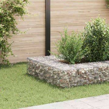 vidaXL Gabion plantenbak verhoogd kubus 30x30x30 cm, Tuin en Terras, Verzenden, Nieuw