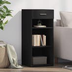 vidaXL Dressoir 40x42,5x93 cm bewerkt hout zwart, Huis en Inrichting, Kasten | Dressoirs, Verzenden, Nieuw