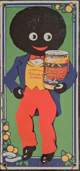 Robertsons - ORIGINALE PAS de réplique Golly la confiture, Antiek en Kunst, Antiek | Wandborden en Tegels