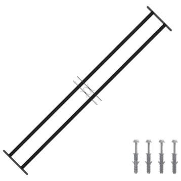 vidaXL Raam Beveiligings Grille 176 x 30 cm Gegalvaniseerd, Verzenden