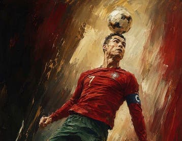 Canvas Fit - Alberto Ricardo - Cristiano Ronaldo: El Vuelo, Nieuw