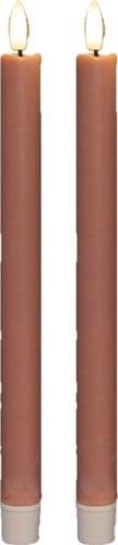 Ledkaars 3d flame candle oud roze annas collection d 2,5 h, Nieuw