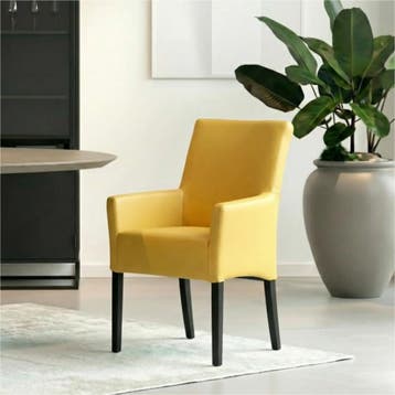 Set van 8 Leren eetkamerstoelen Just met armleuning -, Huis en Inrichting, Stoelen, Ophalen of Verzenden, Nieuw, Leer