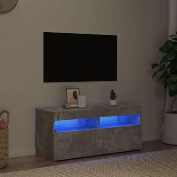 Tv-meubel LED 90cm | Tweede kansje | OP = OP, Overige materialen, Verzenden, 50 tot 100 cm, Zo goed als nieuw