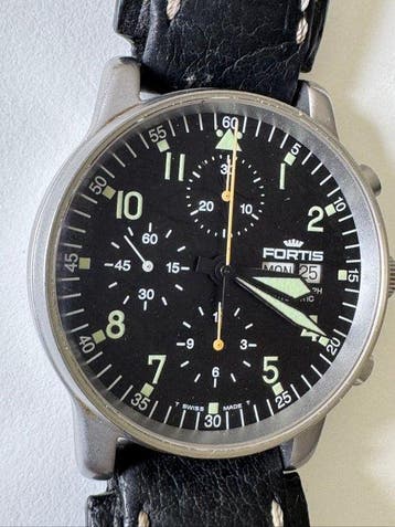 Fortis - Pilot Chronograph - 597.10.114 - Homme - 1998, Nieuw