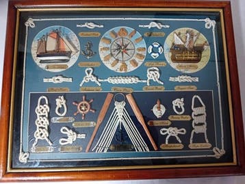 Maritieme objecten (3) - Hout, glas, messing, touw, kwarts