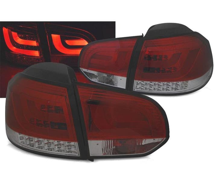 FEUX ARRIÈRE VOLKSWAGEN VW GOLF 6 08-12 BARRE LED ROUGE FUMÉ, Autos : Pièces & Accessoires, Éclairage, Envoi