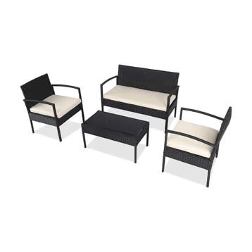 MaxxGarden Loungeset 4 delig (Loungesets, Tuinmeubelen), Tuin en Terras, Ophalen of Verzenden, Nieuw