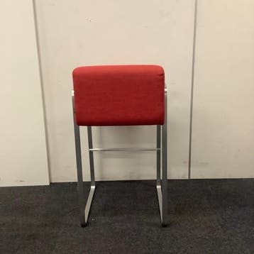 design barkruk Limitless, zithoogte 78 cm, metaal - rood, Gebruikt