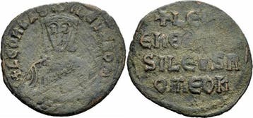 886-912 Byzanz Leo Vi der Weise Follis Constantinopolis K..., Verzenden
