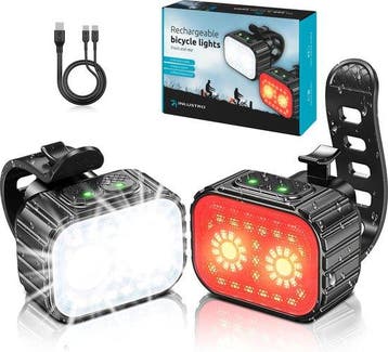 2dekans | Inlustro Fietslamp Set - Voorlicht / Achterlicht -, Fietsen en Brommers, Ophalen of Verzenden, Nieuw