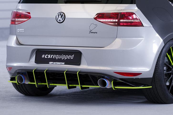 Racing diffuser / achterskirt voor VW Golf 7 (Type AU) GTI H, Auto-onderdelen, Carrosserie, Nieuw, Verzenden