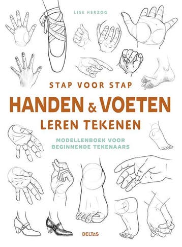 Stap voor stap handen & voeten leren tekenen / Modellenboek, Verzenden, Zo goed als nieuw, Lise Herzog