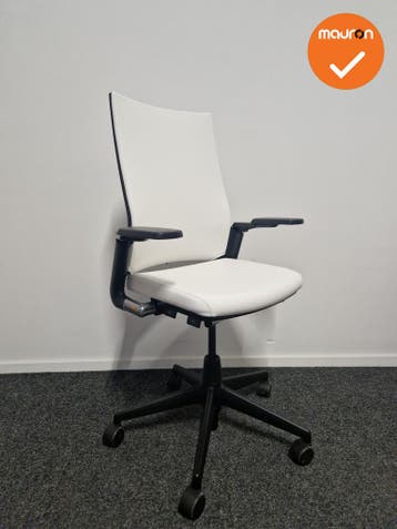 Ahrend 2020 bureaustoel - Hoge rug - Wit Kunstleer, Ophalen of Verzenden, Stoel