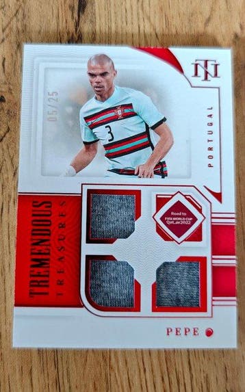 2022 Panini National Treasures Pepe ; Ricardo Carvalho /25 &, Nieuw