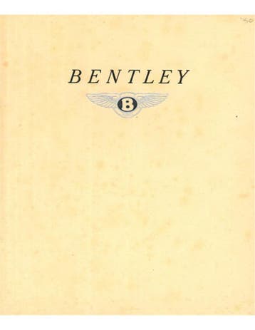 1949 BENTLEY MARK VI BROCHURE ENGELS