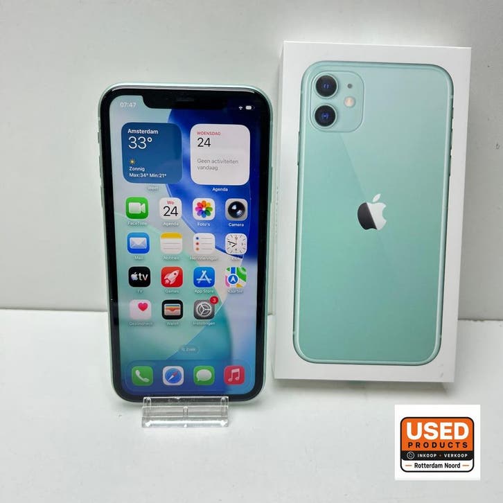 iPhone 11 128GB Groen, Telecommunicatie, Mobiele telefoons | Apple iPhone, Gebruikt, Verzenden