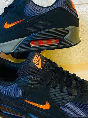 Nike - Am90 Jewel Black Orange P46 - Sneakers - Maat: EU 46, Kleding | Heren, Nieuw
