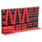 vidaXL 71-delige Opslagset met wandpanelen rood en zwart, Doe-het-zelf en Bouw, Verzenden, Nieuw