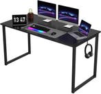 Bureau - Computerbureau - Computertafel - 160x60 cm - Zwart, Huis en Inrichting, Verzenden, Nieuw