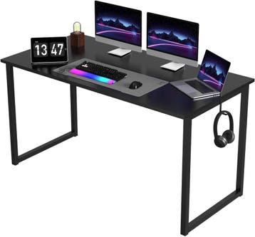 Bureau - Computerbureau - Computertafel - 160x60 cm - Zwart, Verzenden, Nieuw
