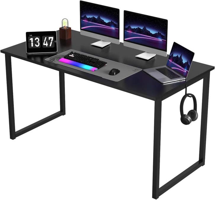 Bureau - Computerbureau - Computertafel - 160x60 cm - Zwart, Huis en Inrichting, Bureaus, Nieuw, Verzenden