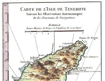 Espagne - Tenerife; N. Bellin - Carte de lIsle de Tenerife, Nieuw
