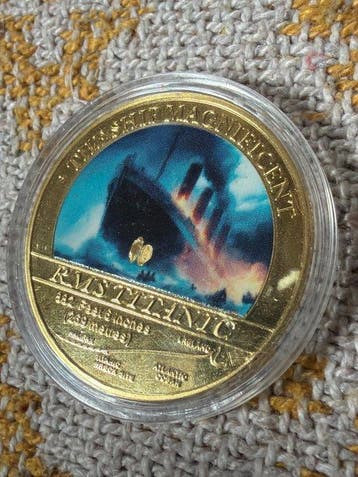 Monde. Medal ND Titanic - 24g (Sans prix de réserve), Postzegels en Munten