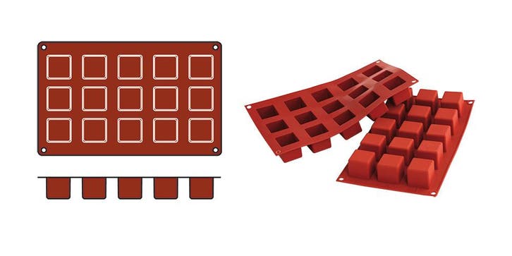 Bakmat | Cubes-Mini Silikomart, Zakelijke goederen, Horeca | Keukenapparatuur, Nieuw in verpakking, Verzenden