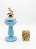 Lanterne (2) - Os, Ivoire - Vase oriental + lampe, Antiquités & Art, Curiosités & Brocante