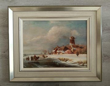 Nederlandse school (XX) - Hollands wintergeluk
