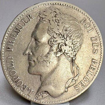 Belgique. Léopold Ier. 5 Francs 1849 (Sans prix de réserve), Postzegels en Munten