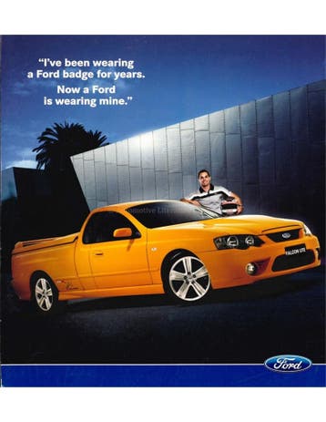 2008 FORD FALCON XR UTE LEAFLET ENGELS, Nieuw