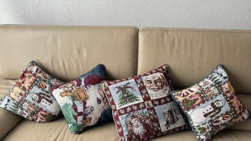 Kerstdecoratie (4) - Textiel - Vintage kerstkussenslope