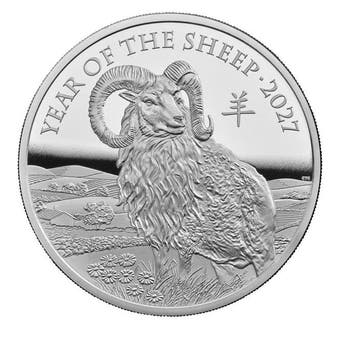 Verenigd Koninkrijk. 2 Pounds 2027 – Lunar Year of the Sheep
