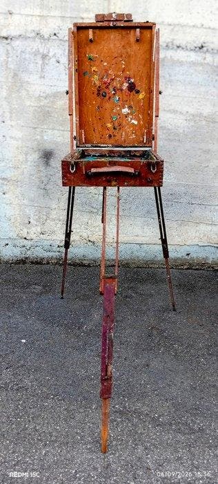 Industriële apparatuur - Houten schildersset - Italië -, Antiquités & Art