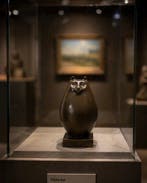Botero (after) - Sculpture, Dikke poes - 14 cm - Bronze