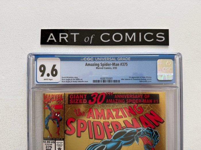 The Amazing Spider-Man #375 - CGC 9.6 - Holo-Grafx Cover -, Livres, BD | Comics