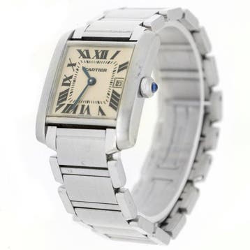Cartier - Tank Française - 2465 - Dames - 2000-2010, Nieuw