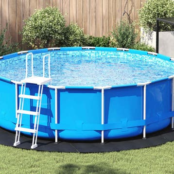 vidaXL Vijvergrondzeil Ø 366 cm (2 mm) Rond Niet-geweven, Verzenden, Nieuw