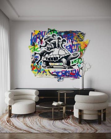 AIIROH (1987) x SINAO (1981) - Dare The Unthinkable - XXL, Antiquités & Art