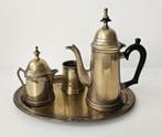 Art Deco - Koffie set (klein) - Kan - Verzilverd, Antiek en Kunst