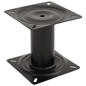 vidaXL Bootstoelpoot 18 cm staal zwart, Verzenden