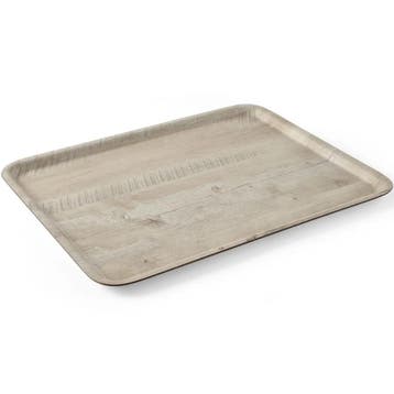 Dienblad | Melamine | Houtlook | Antislip | Stapelbaar |, Verzenden, Nieuw in verpakking