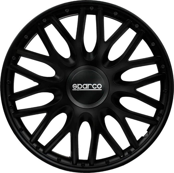 Sparco Wieldoppen Roma 14 inch Zwart - 4 stuks, Autos : Divers, Accessoires de voiture, Envoi