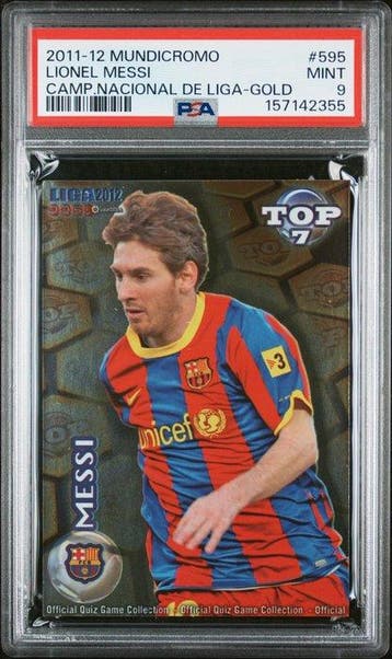 2011-12 Mundicromo *Lionel Messi* #595 - GOLD - Camp., Nieuw