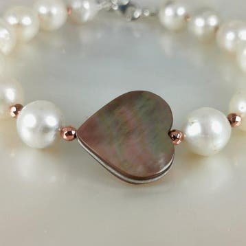 Zonder minimumprijs - Armband Zilver Parel - Gemengde, Nieuw